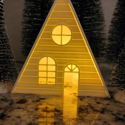 Ngôi Nhà Làng Ấm Cúng Có Đèn 2