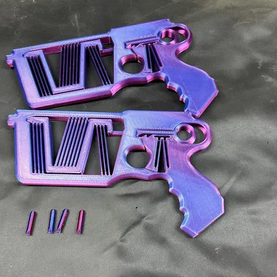 Súng phi tiêu cơ cấu đàn hồi theo phong cách Mark Rober của Props3d