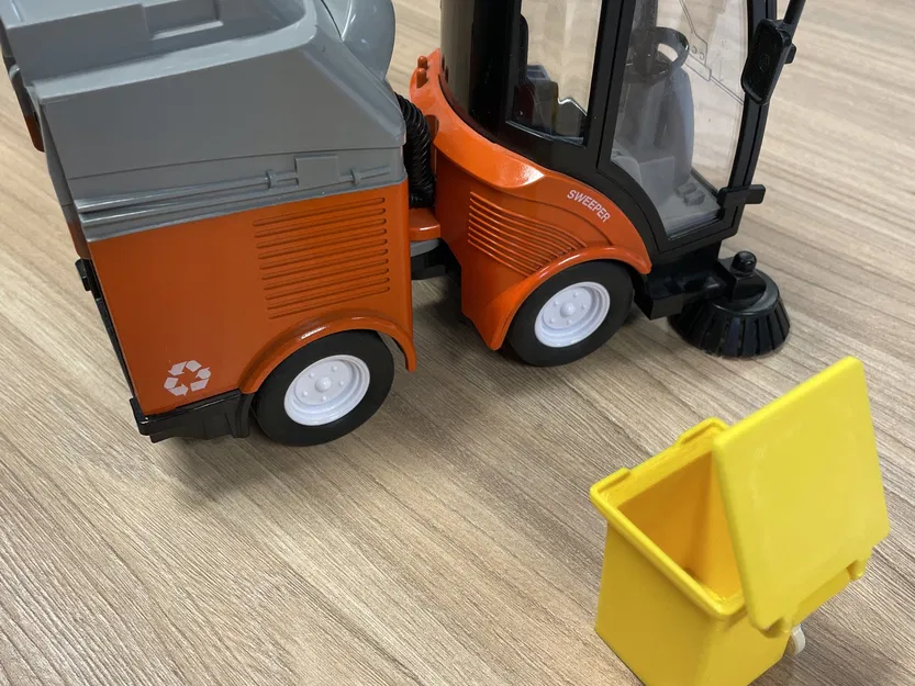 Thùng Rác Cho Xe Quét Dọn - popelnice pro čistící auto - Image 2