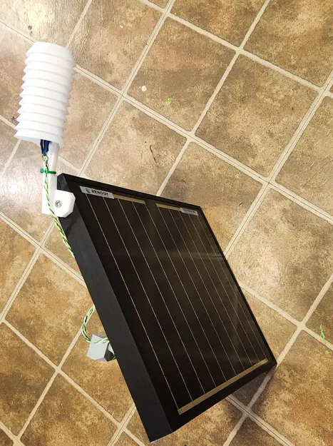 10W 12V solar panel holder + Stevenson Screen MESHTASTIC repeater - Image 5