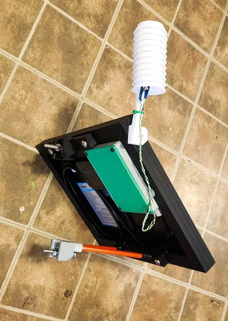 10W 12V solar panel holder + Stevenson Screen MESHTASTIC repeater - Image 7