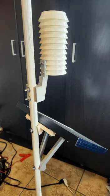 10W 12V solar panel holder + Stevenson Screen MESHTASTIC repeater - Image 9