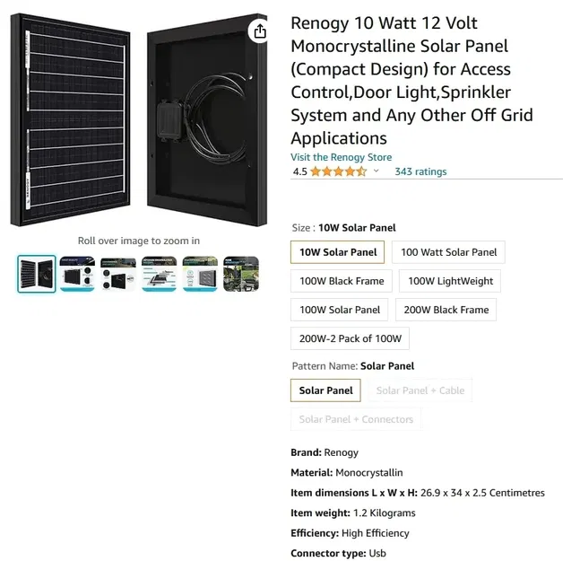 10W 12V solar panel holder + Stevenson Screen MESHTASTIC repeater - Image 14