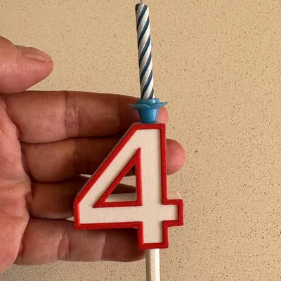 Chữ Số Trang Trí Bánh Sinh Nhật (0-9)