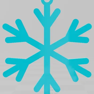 EASY TO PRINT, SNOWFLAKE, CHRISTMAS ORNAMENT 8, ORNAMENTS