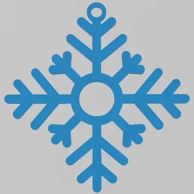EASY TO PRINT, SNOWFLAKE, CHRISTMAS ORNAMENT 6, ORNAMENTS