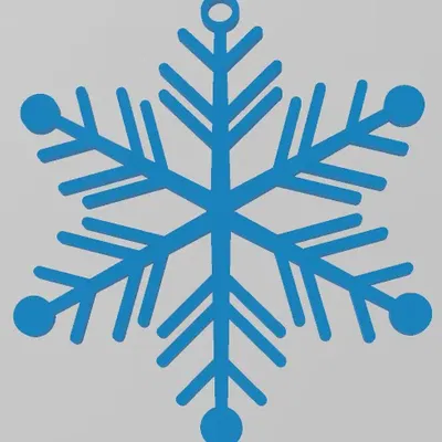 EASY TO PRINT, SNOWFLAKE, CHRISTMAS ORNAMENT 7, ORNAMENTS