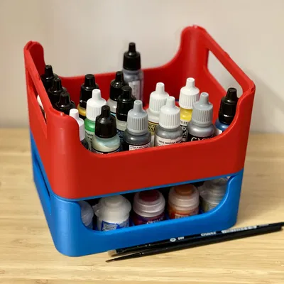 Stack 'n Paint: Đế Đựng Sơn Vallejo Xếp Chồng