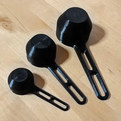 Measuring spoon/scoop/cup set (10, 25, 50 ml)