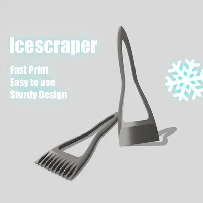 Dụng Cụ Cạo Băng Có Tay Cầm Kiểu Bàn Chải (2 Phiên Bản)