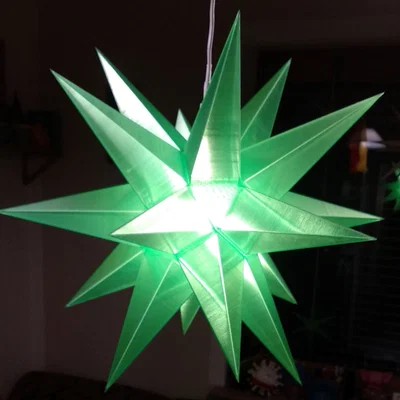 Ngôi Sao Giáng Sinh Poinsettia / Herrnhuter Stern