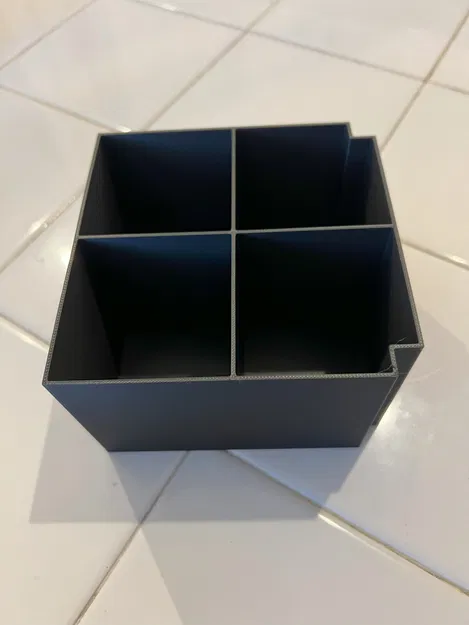 Hộp vuông 5 inch có nắp và khay đựng - Image 4