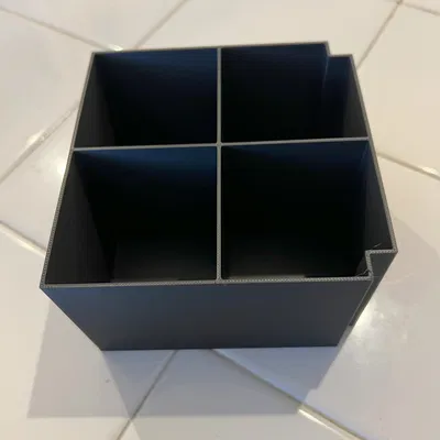 Hộp vuông 5 inch có nắp và khay đựng