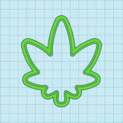 Khuôn Cắt Bánh Lá Cần Sa