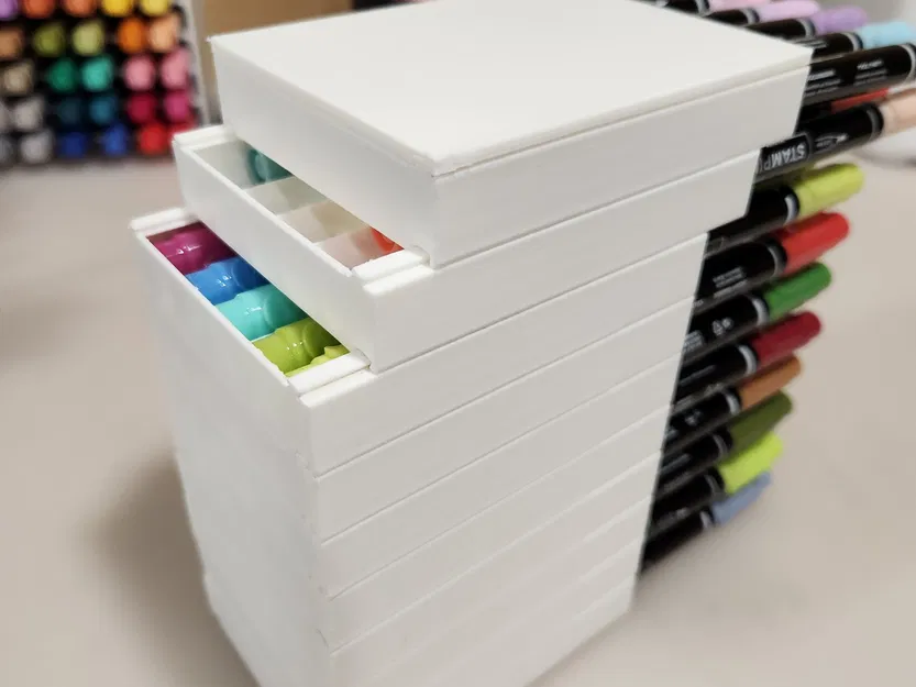 Khay Đựng Bút Marker Xếp Chồng Kiểu Đuôi Én - Image 2