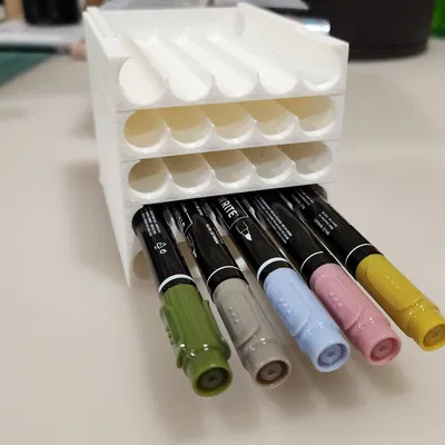 Khay Đựng Bút Marker Xếp Chồng Kiểu Đuôi Én