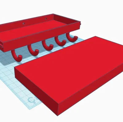 Kệ bí mật kèm móc treo