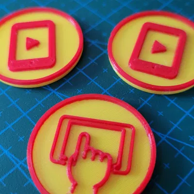 Token for kids - cartoon or tablet