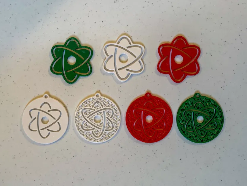 Atomic "Snowflake" Ornaments - Image 1