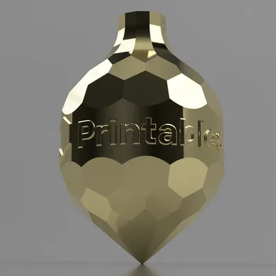 Customizable ornament with Your logo/name (vase mode)