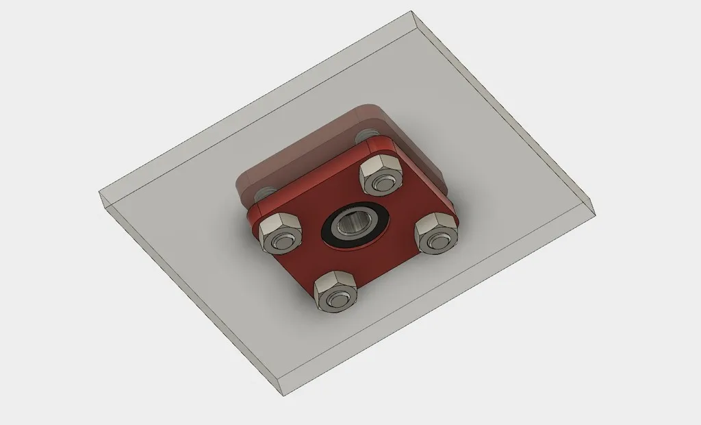 Ống Dẫn Trục Cho Trục 8mm, Độ Dày Thành Tối Thiểu 6mm, 2 Ổ Bi 608zz - Image 5