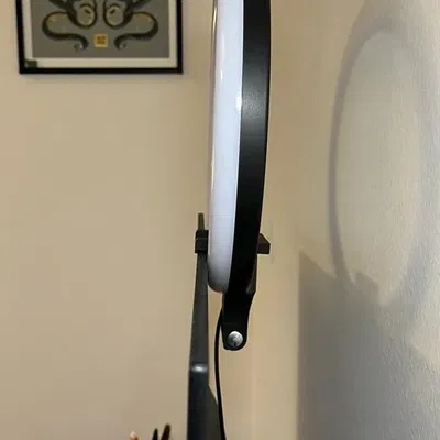 Ring light screen holder