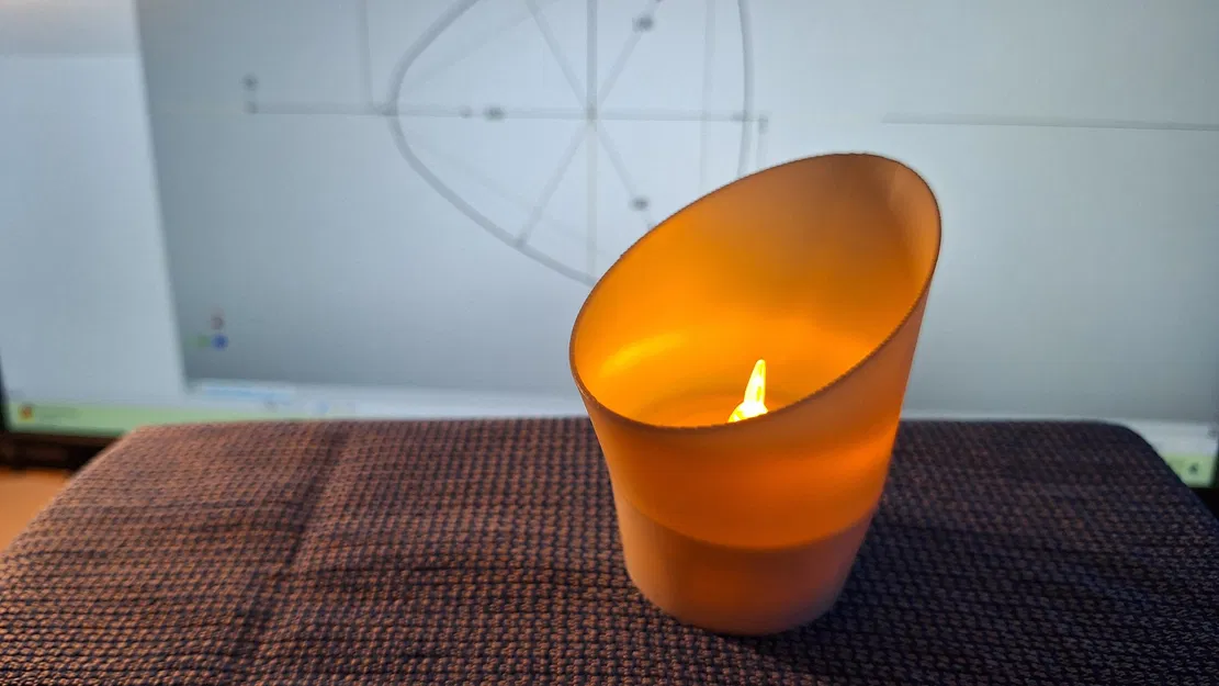 Giá Đỡ Nến Trà, Ly, Hình Elip - Image 3