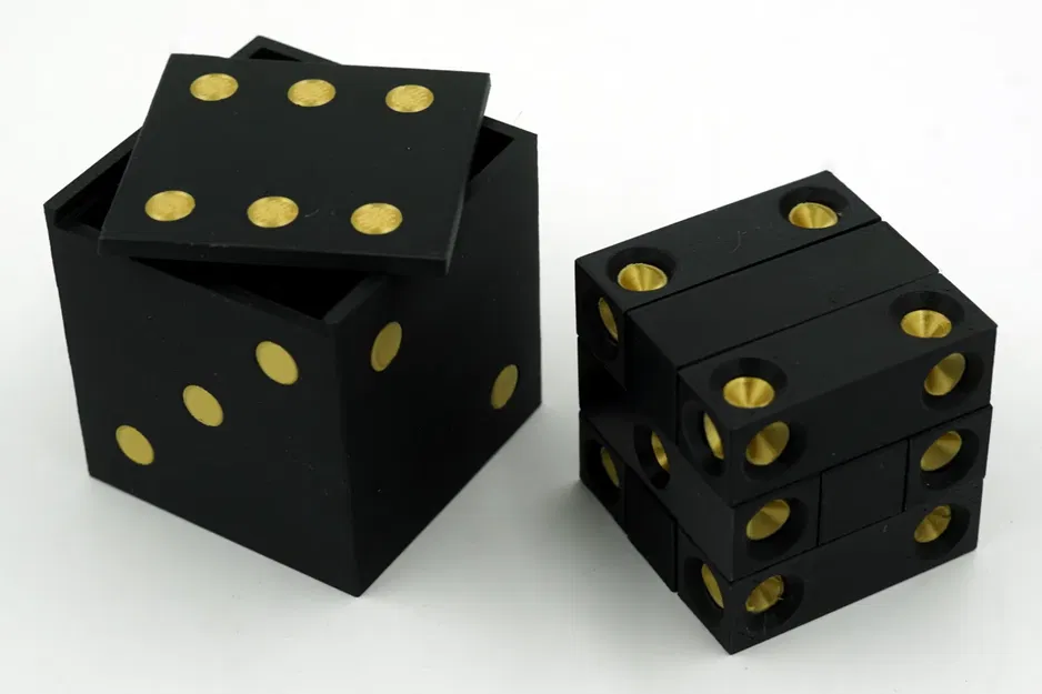 Two-Color Die Puzzle, with box - Image 1