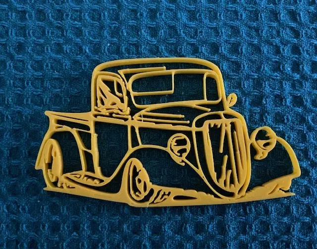 Vintage Hot Rod Truck Wall Art - Image 2