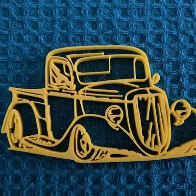 Vintage Hot Rod Truck Wall Art