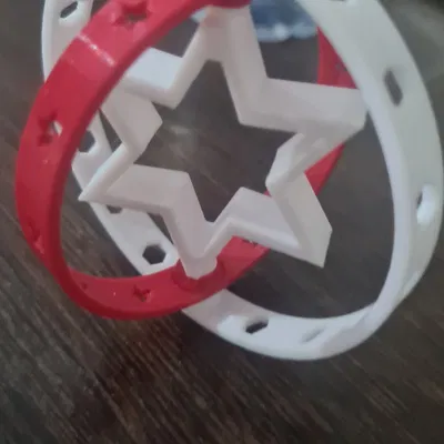 Mô Hình Trang Trí Ngôi Sao Giáng Sinh Xoay