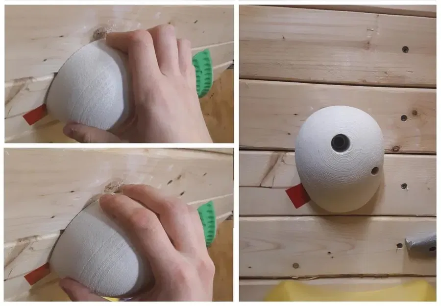 Móc Leo Núi Dạng Cầu Tròn Màu Trắng - Image 1