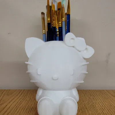 Ống cắm bút/cọ Hello Kitty