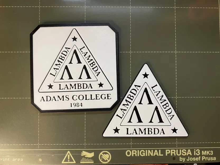 Đế lót ly Biểu tượng Lambda Lambda Lambda - Revenge of the Nerds - Image 1