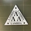 Đế lót ly Biểu tượng Lambda Lambda Lambda - Revenge of the Nerds - Thumbnail 3