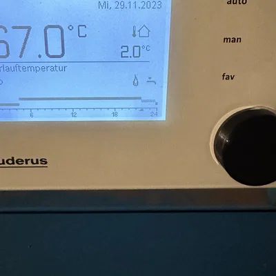Drehknopf für Buderus Heizungssteuerungen (Rotary knob for Buderus heating controls)