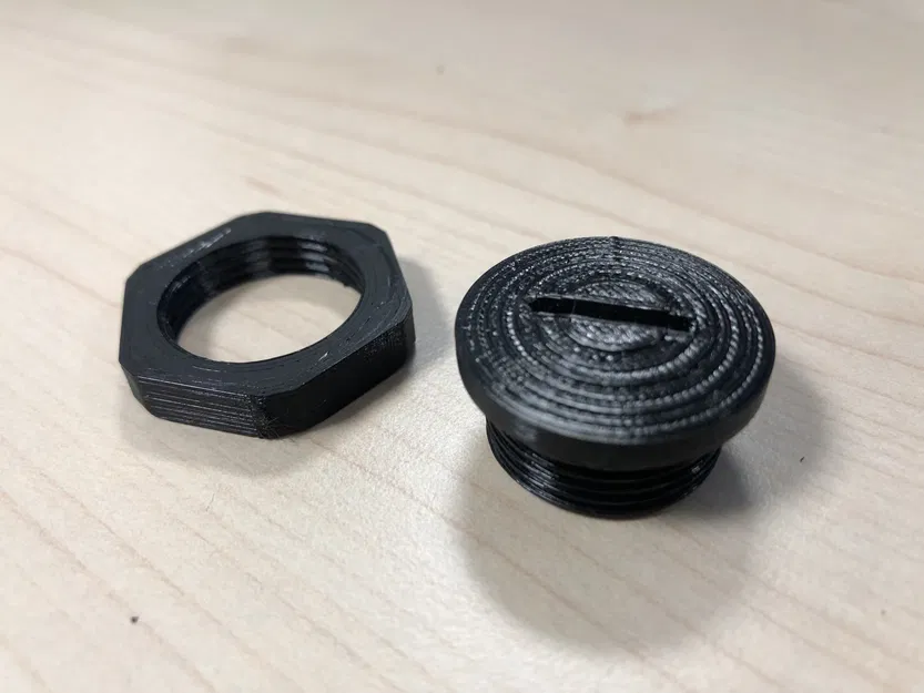 Nắp chụp PG16 có đai ốc - Image 1