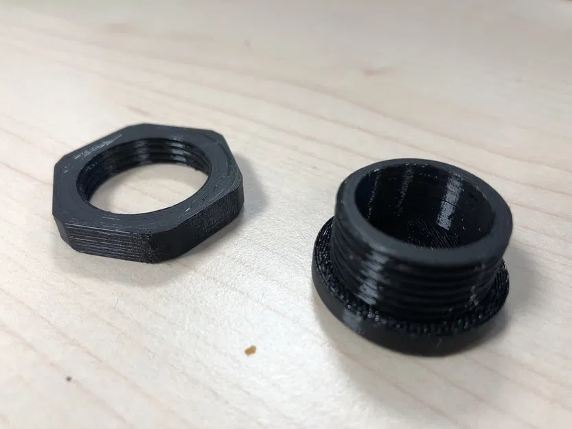 Nắp chụp PG16 có đai ốc - Image 2