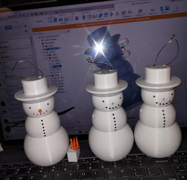 Người Tuyết hoặc Ông Già Tuyết hoặc Tuyết-bất-cứ-thứ-gì-bạn-muốn treo hoặc để bàn. - Image 1