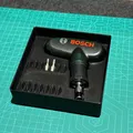 Đế Gridfinity 3x3 cho Tay vặn Bosch Ratchet (cao 5U) - Xếp chồng được - Thumbnail 1