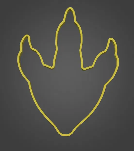 T-REX FOOTPRINT COOKIE CUTTER - Image 1