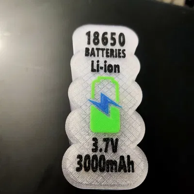 HỘP ĐỰNG PIN 18650 CÓ NẮP KHẮC CHỮ CHO HONEYCOMB STORAGE WALL