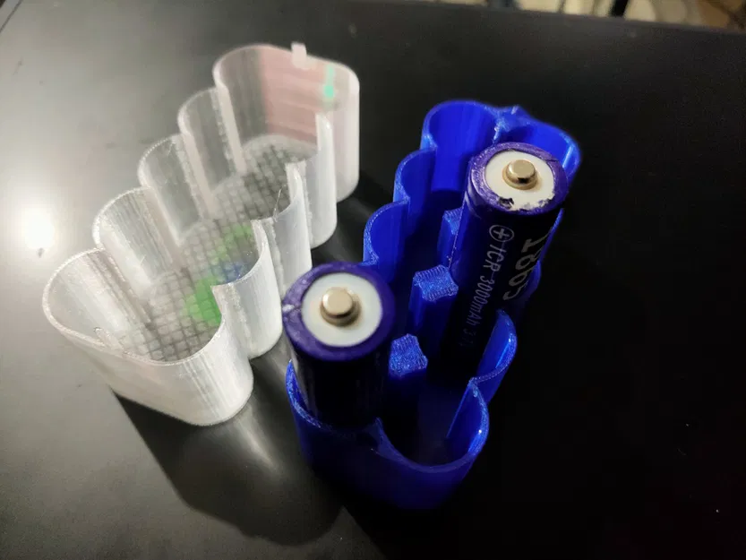 HỘP ĐỰNG PIN 18650 CÓ NẮP KHẮC CHỮ CHO HONEYCOMB STORAGE WALL - Image 2