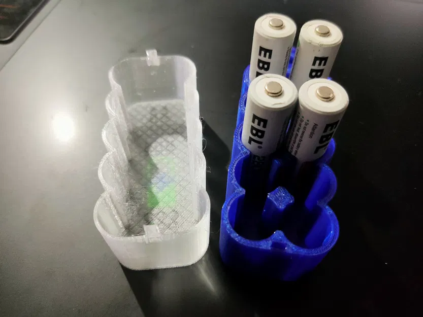 Hộp Đựng Pin AA Có Nắp Chữ Cho Tường Lưu Trữ Honeycomb - Image 2