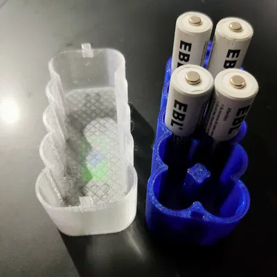 Hộp Đựng Pin AA Có Nắp Chữ Cho Tường Lưu Trữ Honeycomb