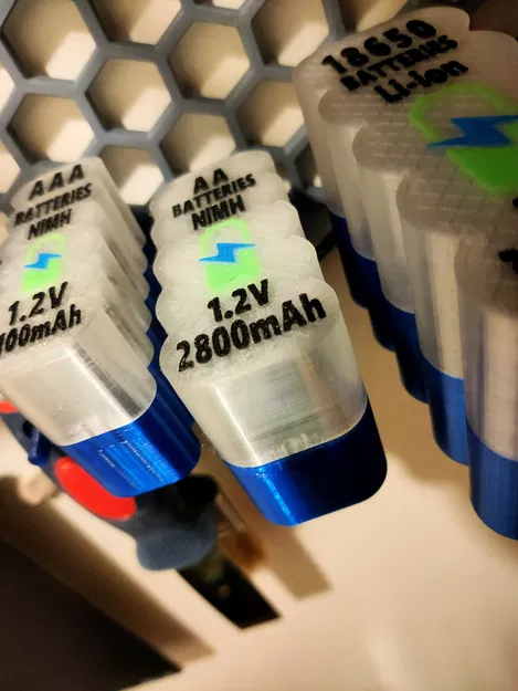 Hộp Đựng Pin AA Có Nắp Chữ Cho Tường Lưu Trữ Honeycomb - Image 3