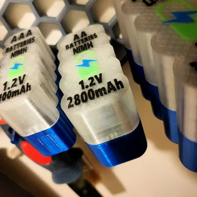 Hộp Đựng Pin AA Có Nắp Chữ Cho Tường Lưu Trữ Honeycomb