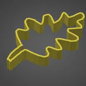 Leaf cookie cutter