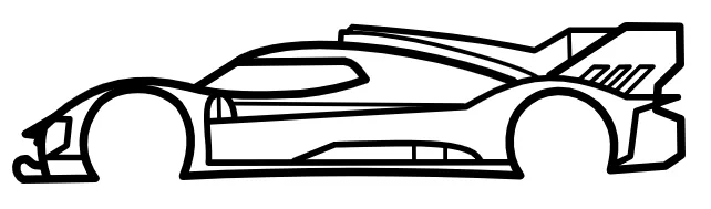 Mô Hình Xe Ferrari 499P (2023) Dạng Silhouette - Image 1