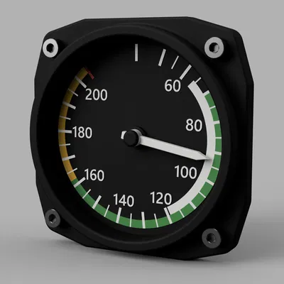 Đồng hồ tốc độ cho Giả lập bay